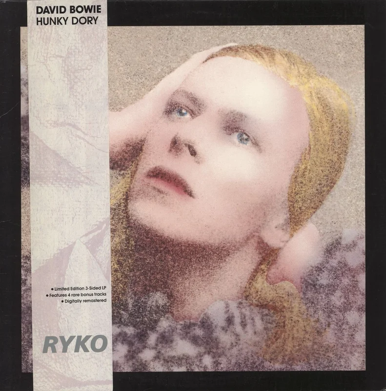 David Bowie Hunky Dory - Clear Vinyl + Belly Band US 2-LP vinyl set