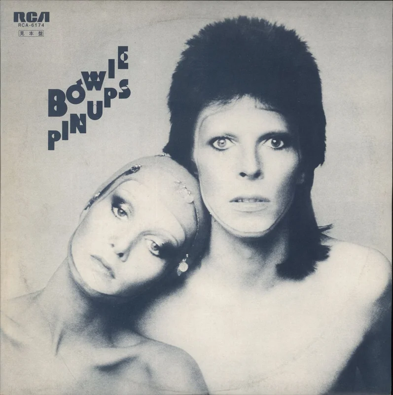 David Bowie Pinups - White Label + Alternate Promo Sleeve Japanese Promo Vinyl LP