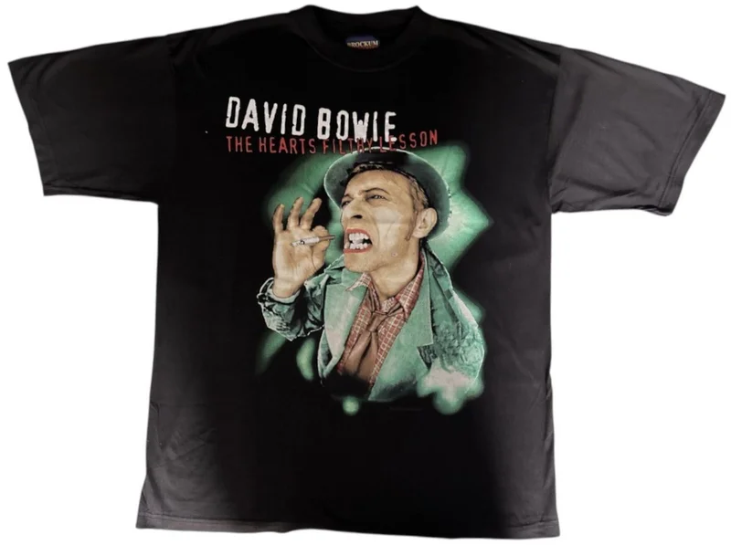 David Bowie The Hearts Filthy Lesson/Outside - Vintage Original UK Promo T-shirt