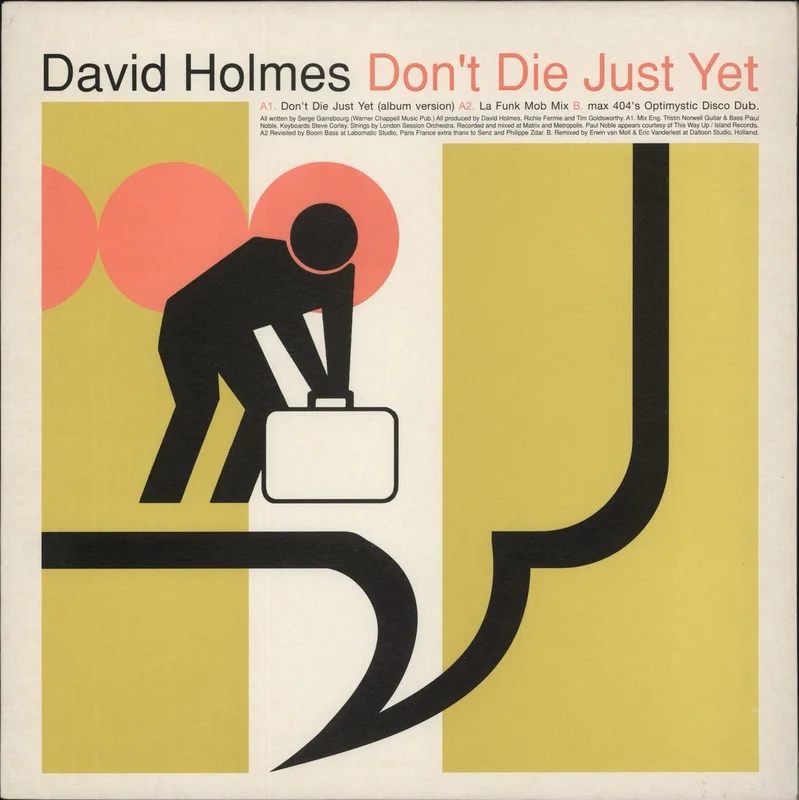 David Holmes Don't Die Just Yet UK 12" vinyl