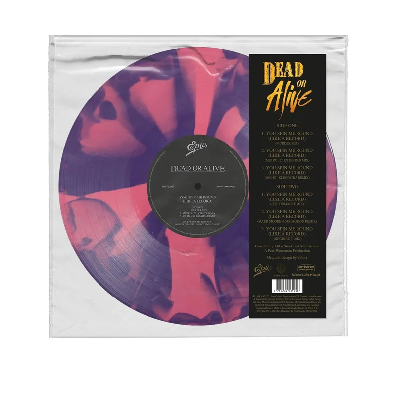 Dead Or Alive You Spin Me Round (Like A Record) - 40th Anniversary Purple & Pink Marbled Vinyl UK 12" vinyl