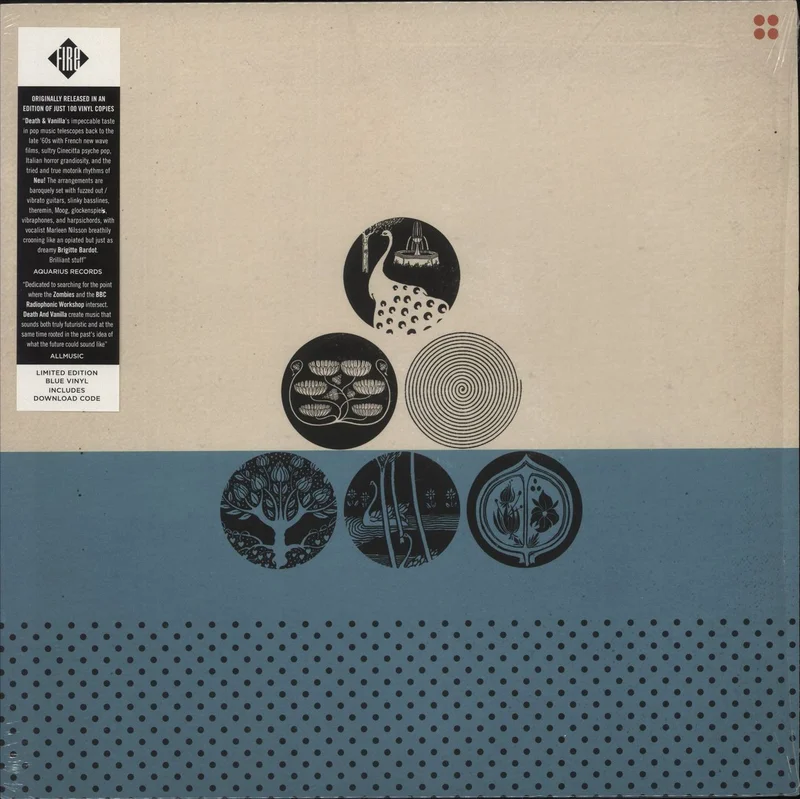 Death And Vanilla EP - Blue Vinyl UK 12" vinyl