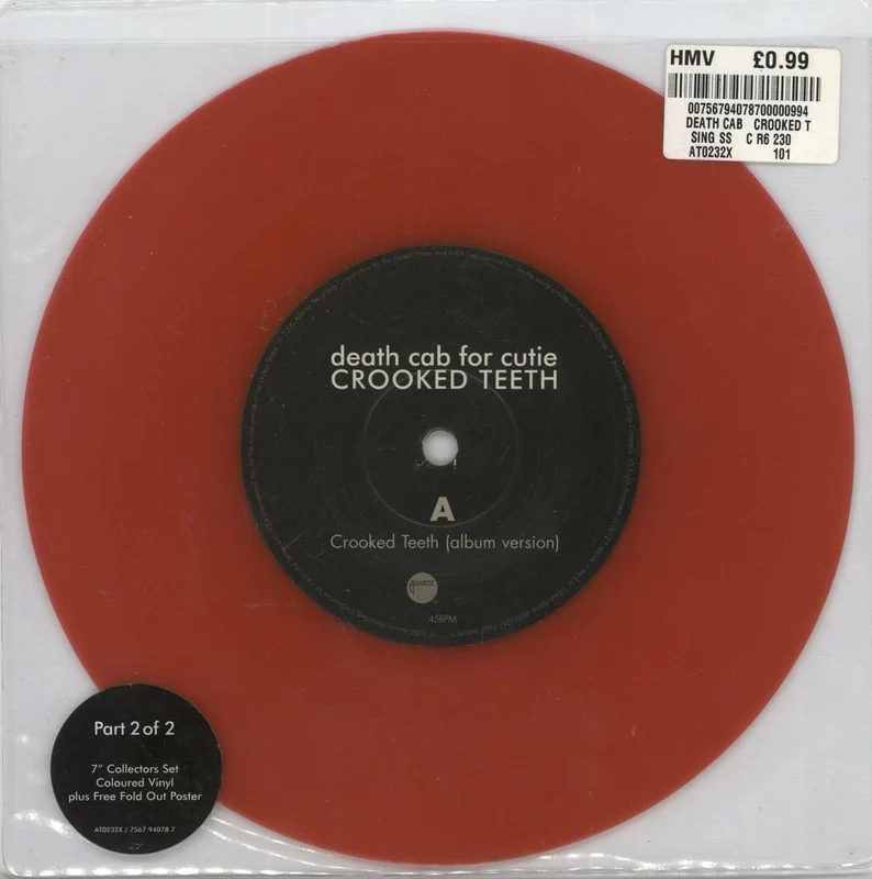 Death Cab For Cutie Crooked Teeth UK 7" vinyl
