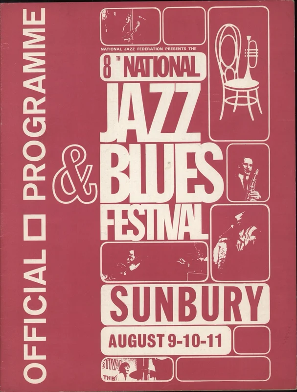 Deep Purple 8th National Jazz & Blues festival 1968 UK Tour programme