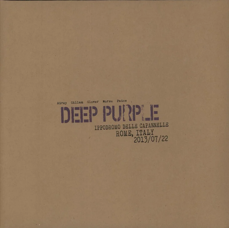Deep Purple Live In Rome 2013 - Coloured Vinyl UK 3-LP vinyl set