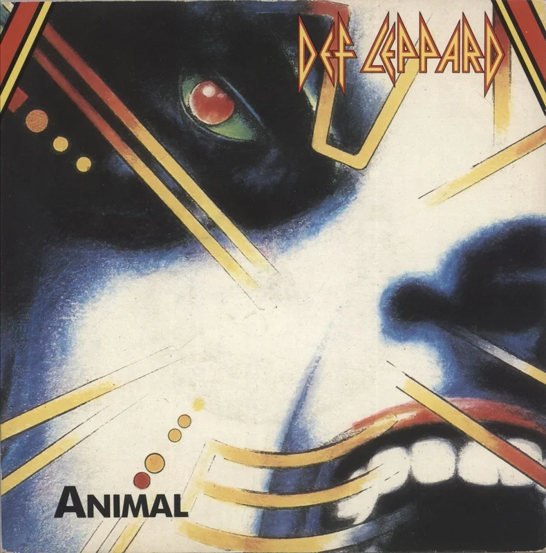 Def Leppard Animal - Paper Labels UK 7" vinyl