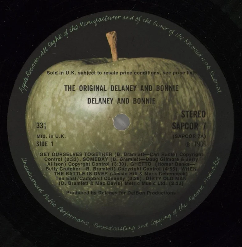 Delaney & Bonnie The Original Delaney And Bonnie UK Vinyl LP