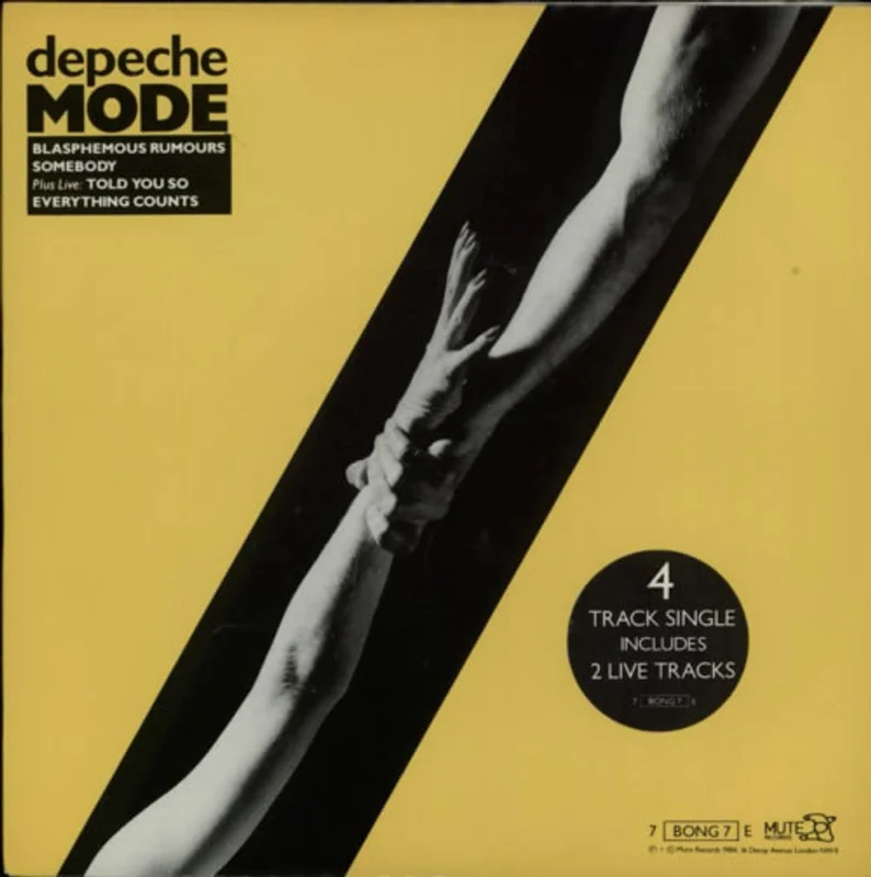Depeche Mode Blasphemous Rumours EP - Hype Stickered UK 7" vinyl