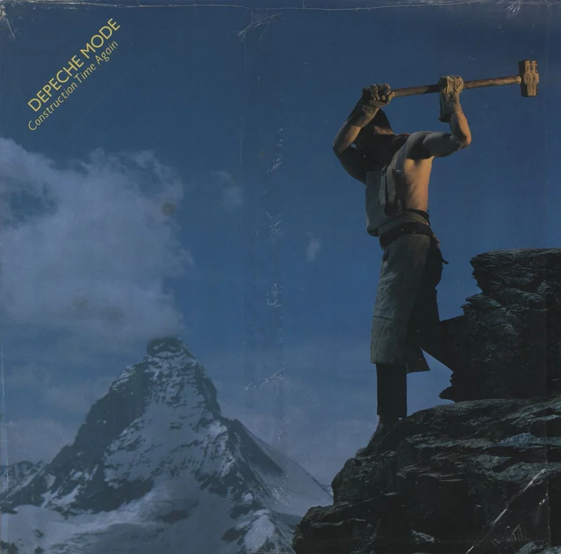 Depeche Mode Construction Time Again - Open Shrink Italian Vinyl LP