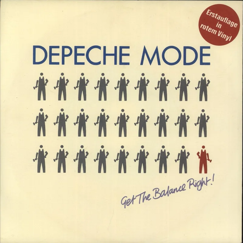 Depeche Mode Get The Balance Right - Red Vinyl German 7" vinyl