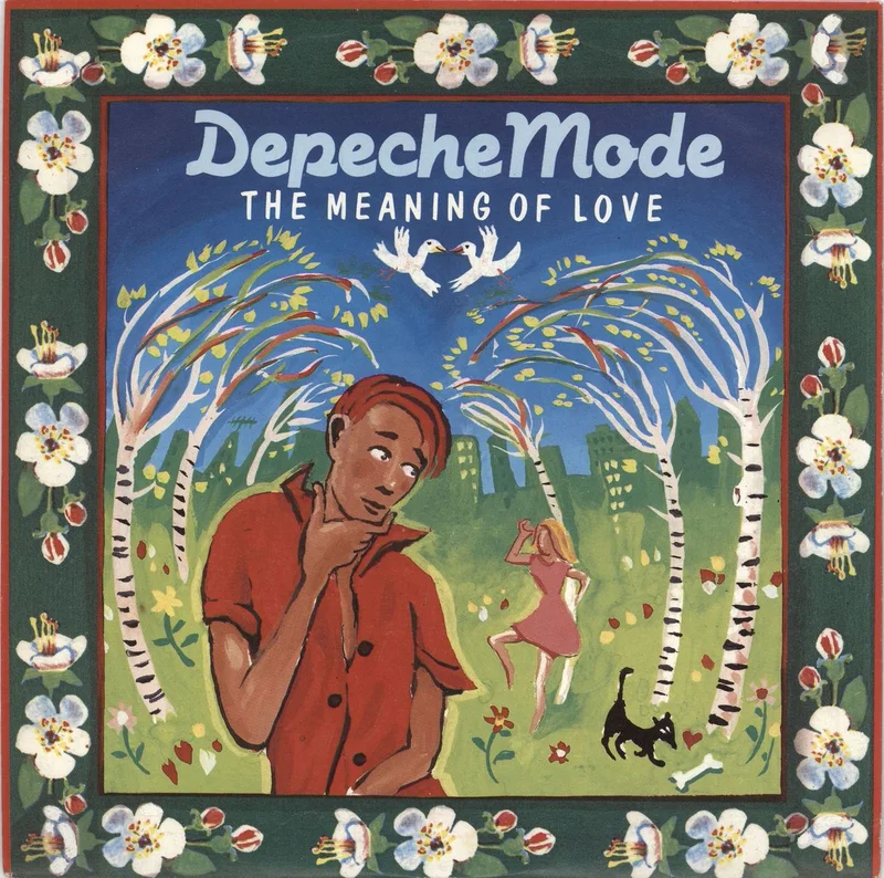 Depeche Mode The Meaning Of Love - Red Vinyl German 7" vinyl