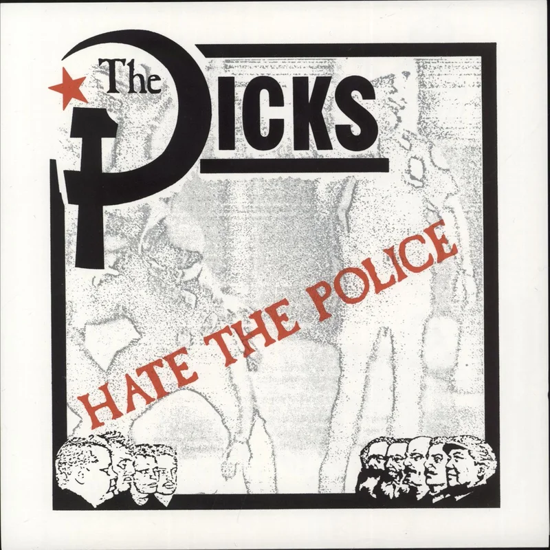 Dicks The Dicks Hate The Police - Yellow and Red Split Vinyl US 7" vinyl