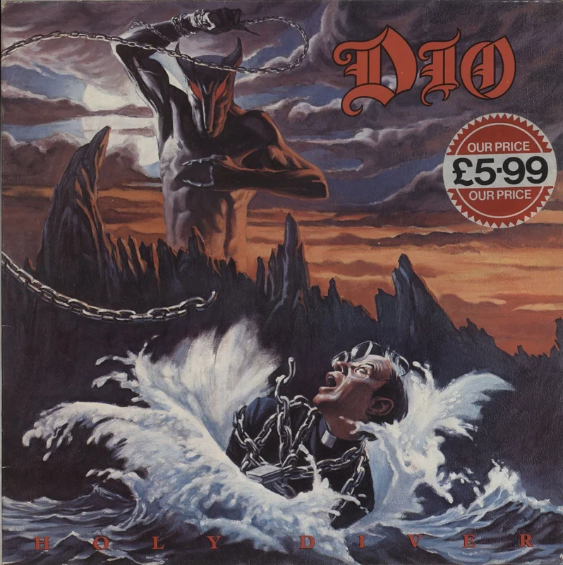Dio Holy Diver + inner - EX UK Vinyl LP