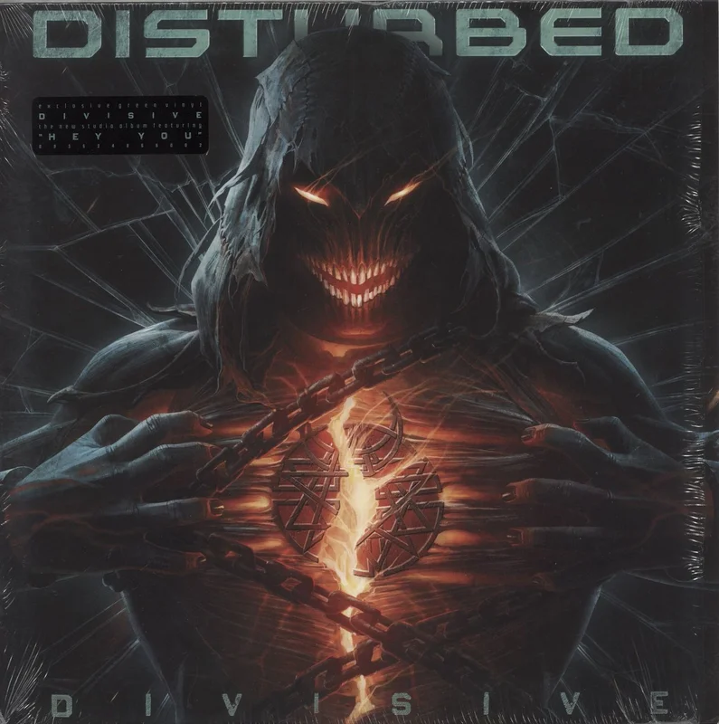 Disturbed Divisive - Transparent Green Vinyl - Shrink UK Vinyl LP