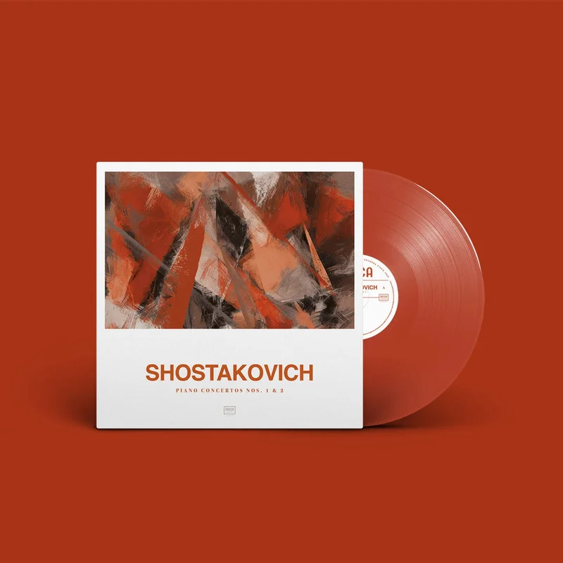 Dmitri Shostakovich Piano Concertos Nos. 1 & 2 - Orange Vinyl - Sealed UK Vinyl LP