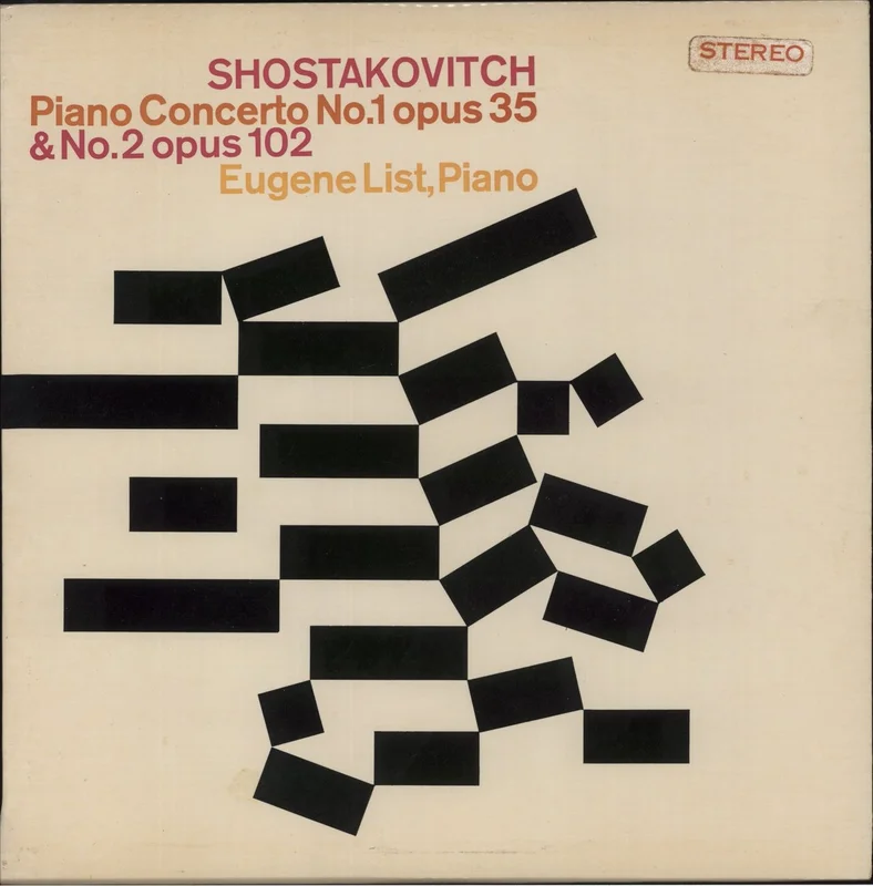 Dmitri Shostakovich Shostakovich: Piano Concerto No. 1 Opus 35 & No. 2 Opus 102 UK Vinyl LP