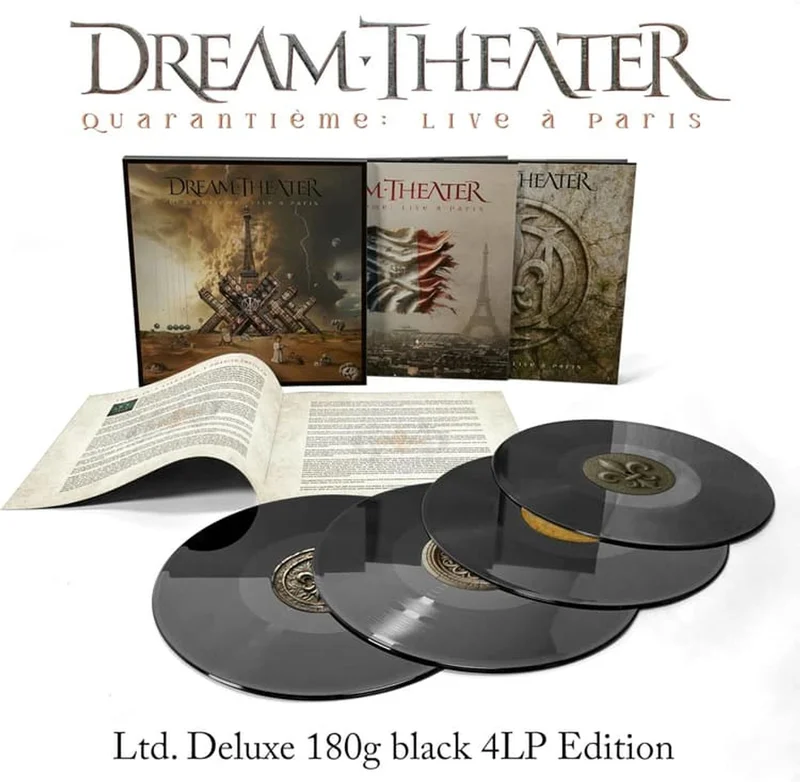 Dream Theater Quarantime: Live  Paris - 4-LP 180 Gram Black Vinyl Box Set - Sealed UK Vinyl box set
