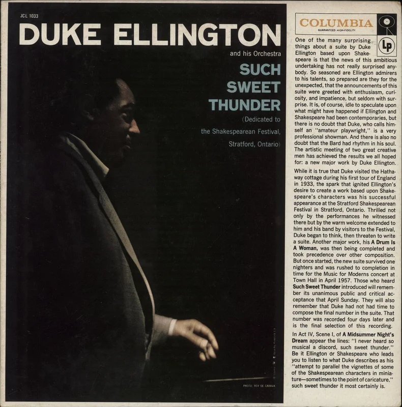 Duke Ellington Such Sweet Thunder US Vinyl LP