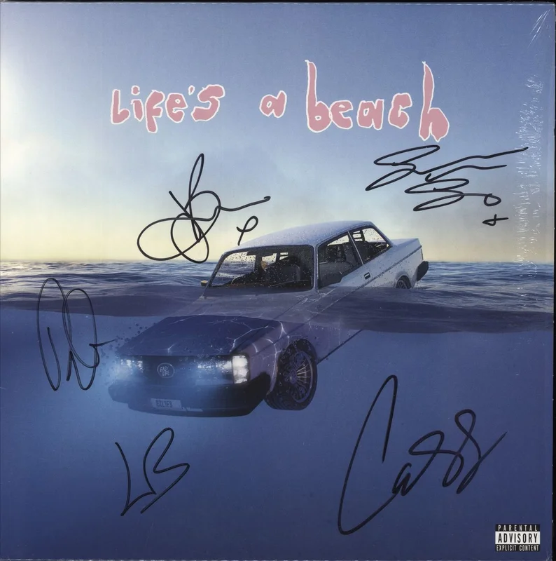 Easy Life Life's A Beach - Fully Autographed - Spotify Green Vinyl UK Vinyl LP