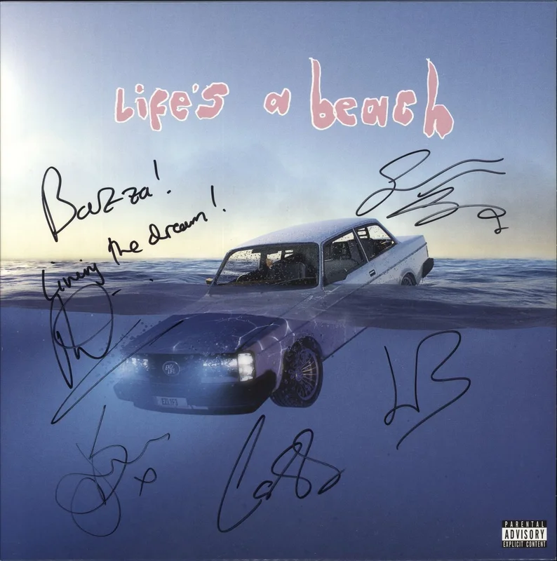 Easy Life Life's A Beach - Fully Autographed UK Vinyl LP