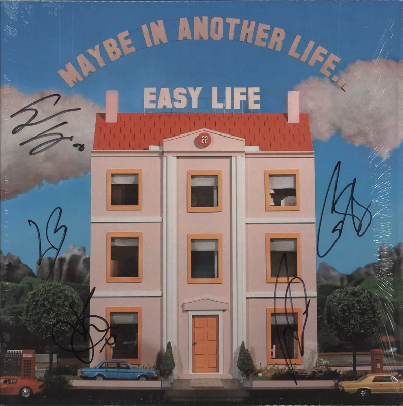 Easy Life Maybe In Another Life - Bubblegum Pink Vinyl - Autographed UK Vinyl LP