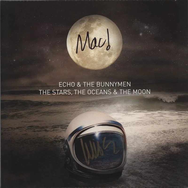 Echo & The Bunnymen The Stars, The Oceans & The Moon - Picture Disc - Autographed UK Picture disc LP