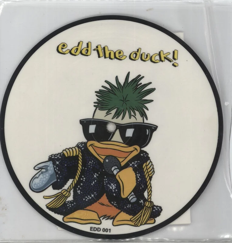 Edd The Duck Awesome Dood! + Letter UK 7" picture disc