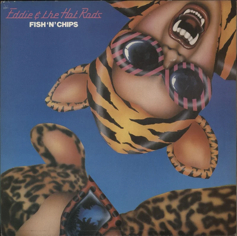 Eddie And The Hot Rods Fish 'n' Chips + inner UK Vinyl LP
