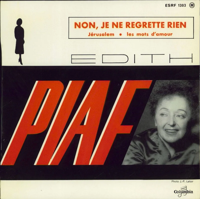 Edith Piaf Non, Je Ne Regrette Rien French 7" vinyl