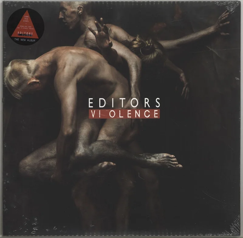 Editors Violence - Red Vinyl - Sealed + Signed Art Print UK Vinyl LP