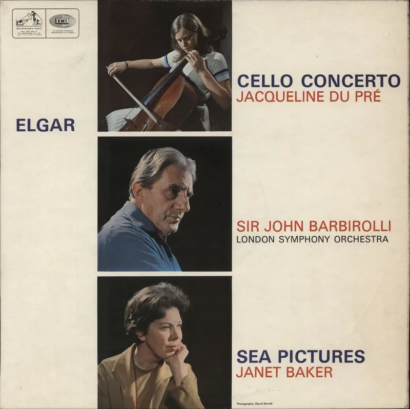 Edward Elgar Cello Concerto / Sea Pictures UK Vinyl LP