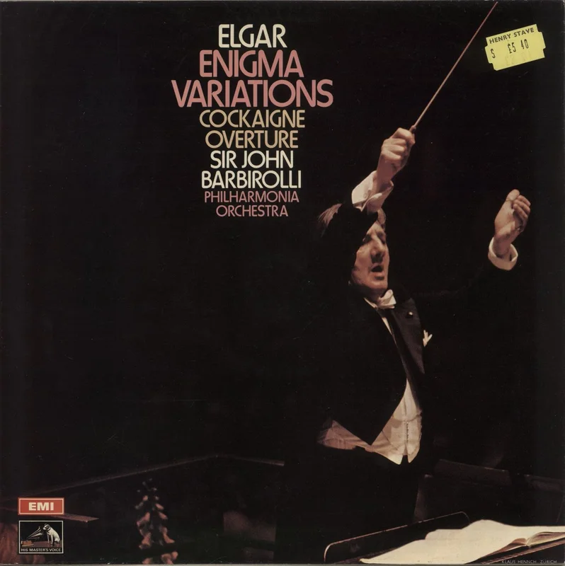 Edward Elgar 'Enigma' Variations / Overture 'Cockaigne' UK Vinyl LP