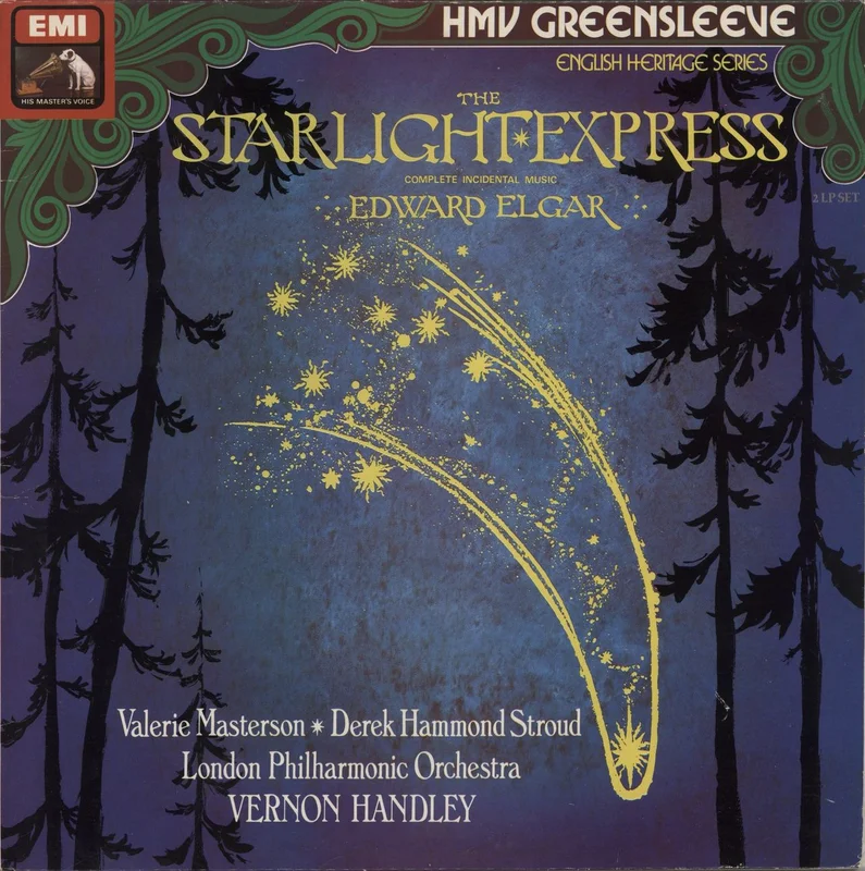 Edward Elgar The Starlight Express (Complete Incidental Music) UK 2-LP vinyl set