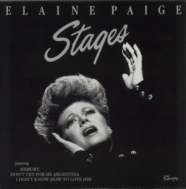 Elaine Paige Stages Canadian Vinyl LP