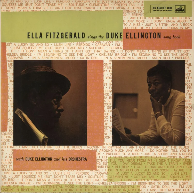 Ella Fitzgerald & Duke Ellington Sings The Duke Ellington Song Book UK 2-LP vinyl set