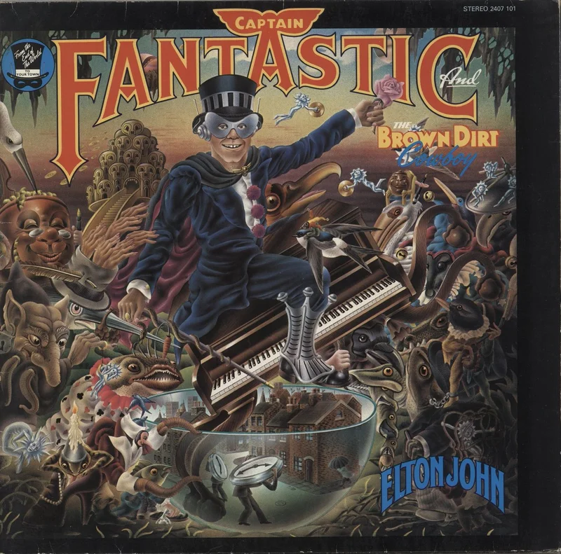Elton John Captain Fantastic And The Brown Dirt Cowboy German Vinyl LP