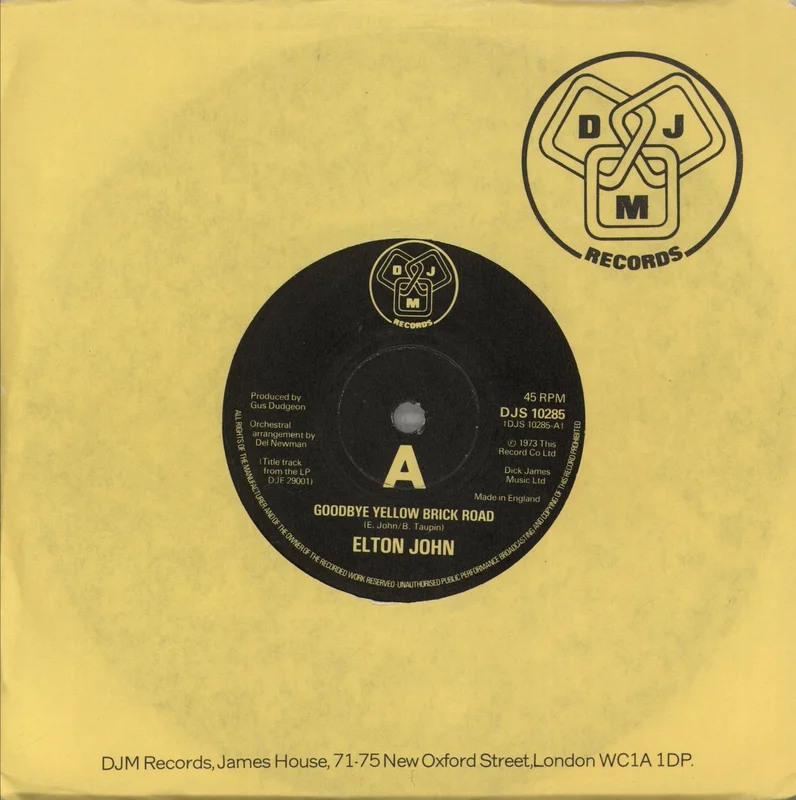 Elton John Goodbye Yellow Brick Road - 2nd UK 7" vinyl