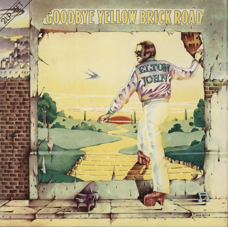 Elton John Goodbye Yellow Brick Road German 2-LP vinyl set
