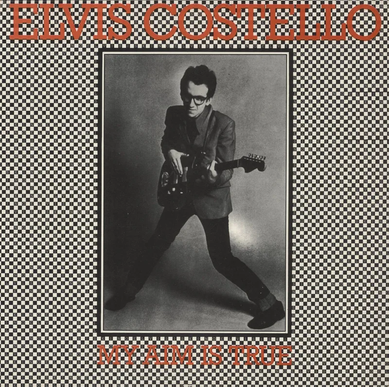 Elvis Costello My Aim Is True - Blue Vinyl Belgian Vinyl LP