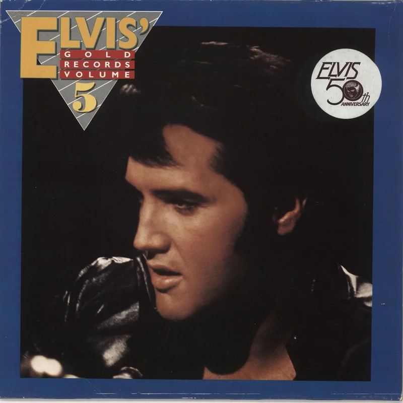 Elvis Presley Elvis' Golden Records Volume 5 + hype sticker German Vinyl LP