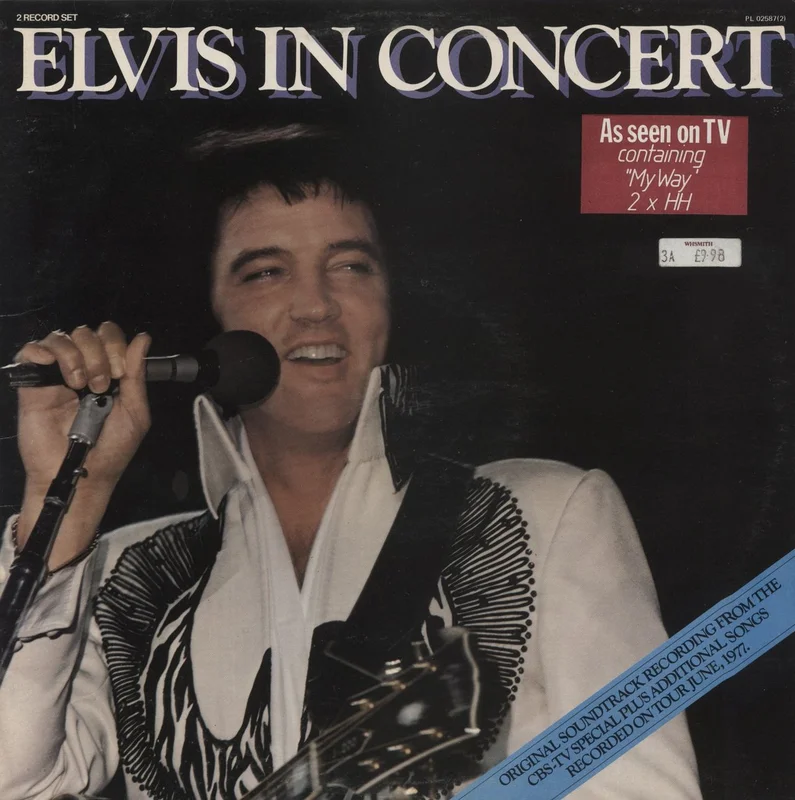 Elvis Presley Elvis In Concert - Hype Stickered UK 2-LP vinyl set