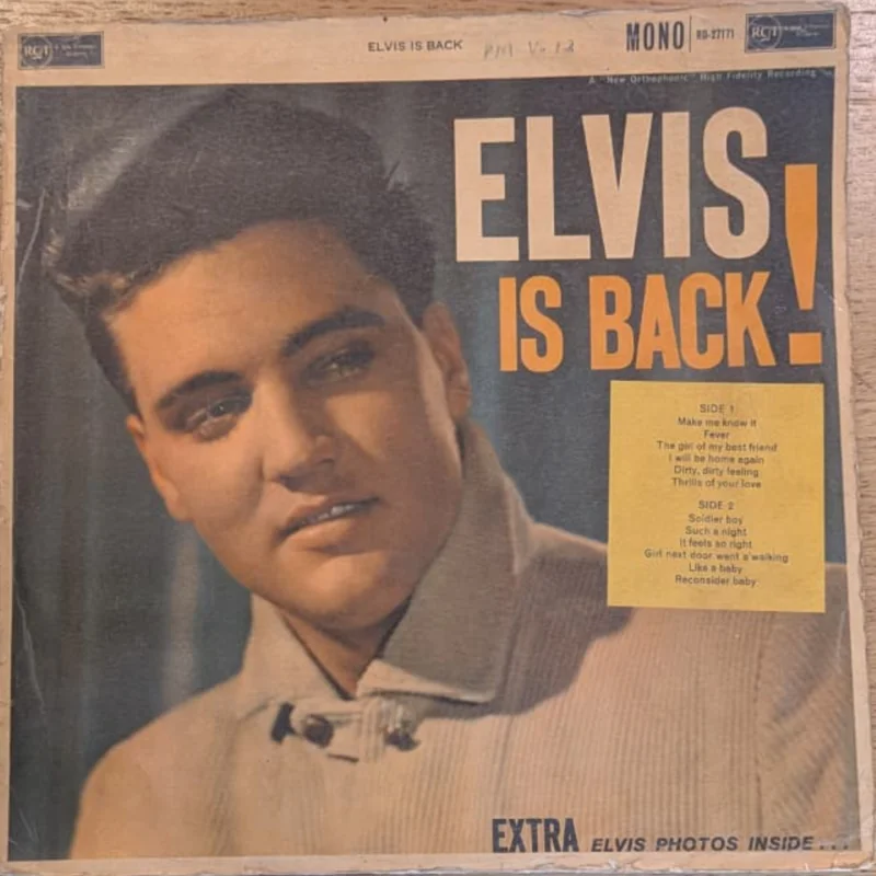 Elvis Presley - Elvis Is Back! ( (Used Vinyl - G) NJ Marketplace