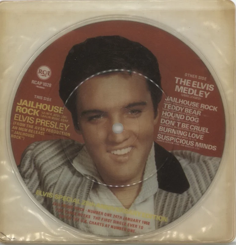 Elvis Presley Jailhouse Rock UK 7" picture disc
