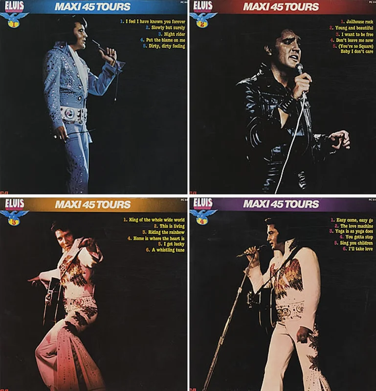 Elvis Presley Maxi 45 Tours - Complete Set French 12" vinyl