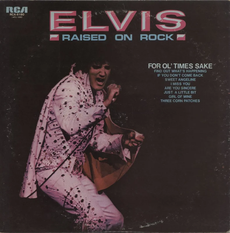 Elvis Presley Raised On Rock + Portrait Japanese Promo Vinyl LP