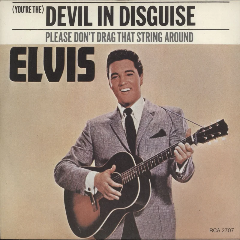Elvis Presley (You're The) Devil In Disguise - Solid UK 7" vinyl