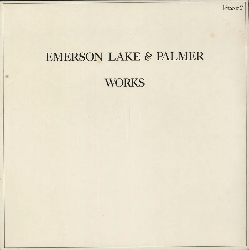 Emerson Lake & Palmer Works Volume 2 Italian Vinyl LP