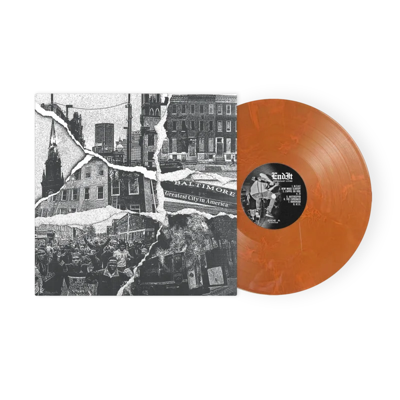 End It - Unpleasant Living Orange Swirl Vinyl