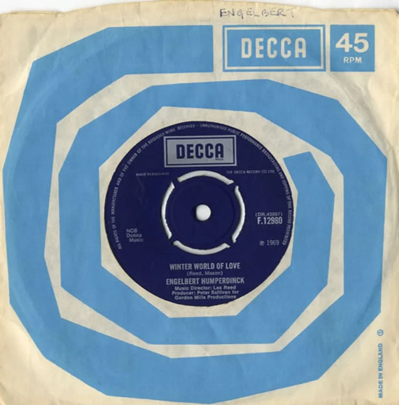 Engelbert Humperdinck (Singer) Winter World Of Love UK 7" vinyl
