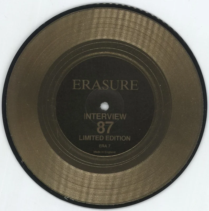Erasure Interview 1987 - Gold Vinyl UK 7" vinyl